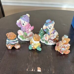 K’s Collection 2 Bears and 3 small unbranded bears Bear Figurine